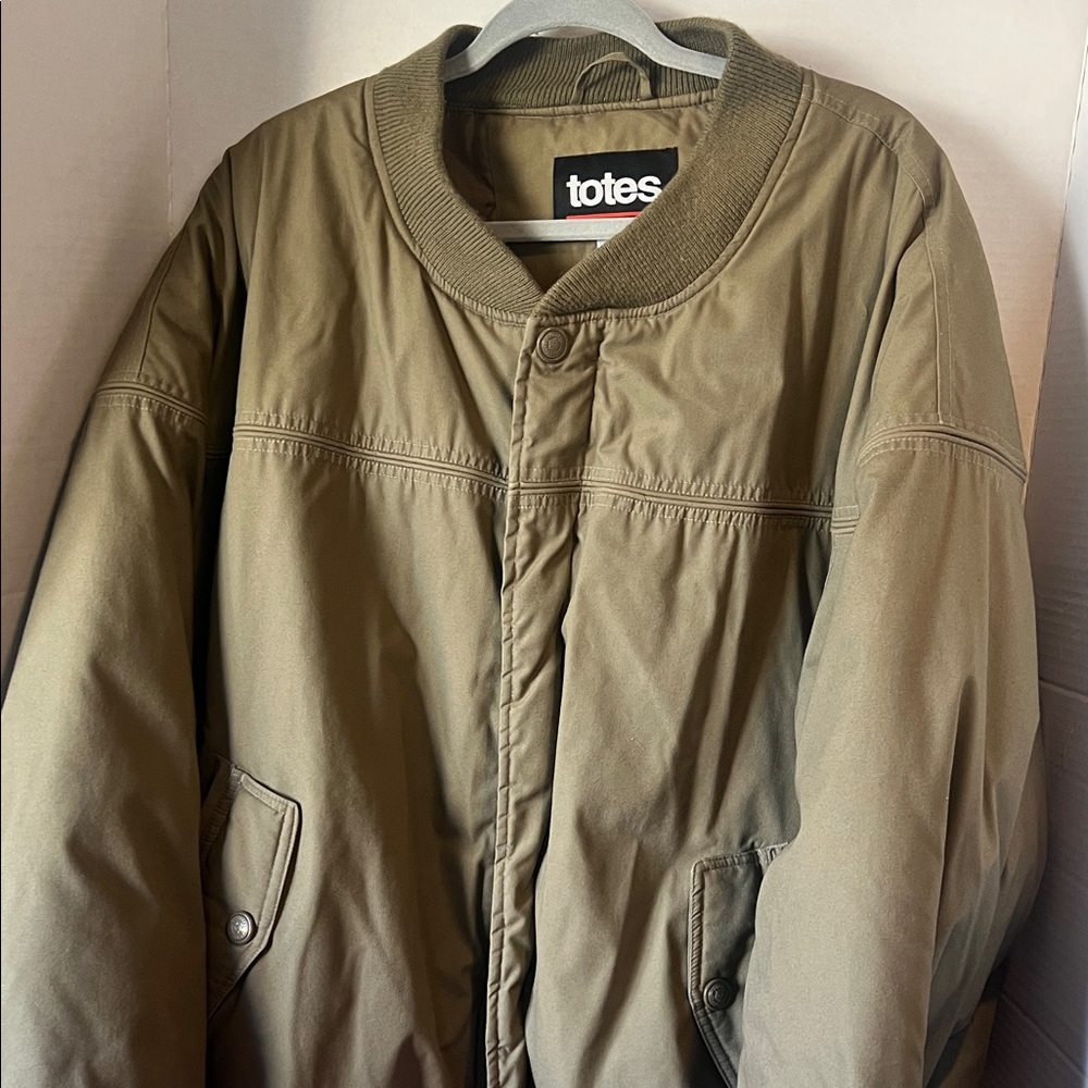 Totes Men's Khaki Bomber Jacket